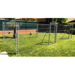 Accolé 2 x 9 m², standard + Accessoires, soit 18 m² (7,15 m x 2,65 m)