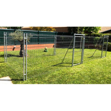 Accolé 2 x 9 m², standard + Accessoires, soit 18 m² (7,15 m x 2,65 m)